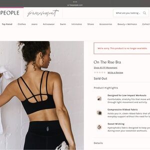 White On The Rise Bra